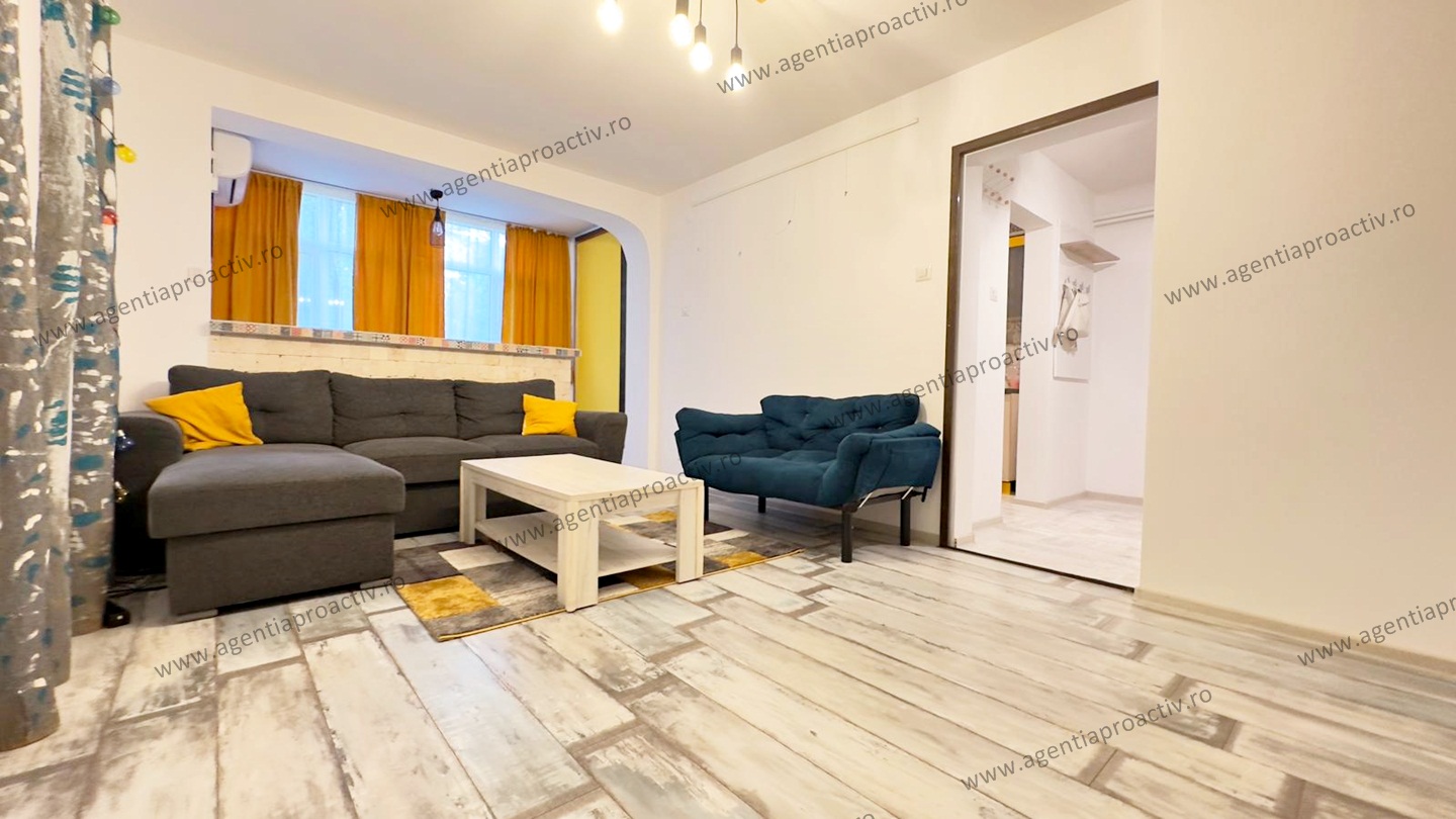Apartament cu 2 camere de închiriat – Țiglina II, parter, mobilat și utilat complet